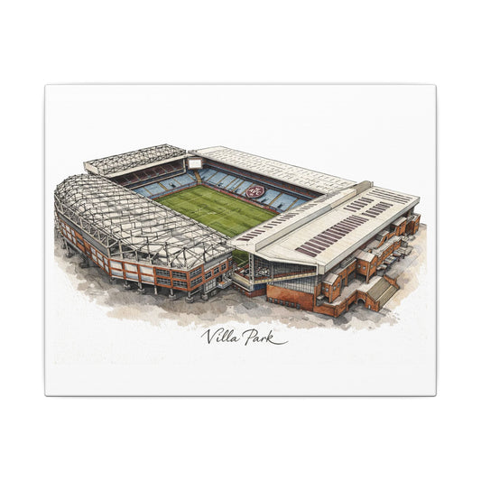 Villa Park Stadium Canvas Wall Art — Aerial Football Ground Print