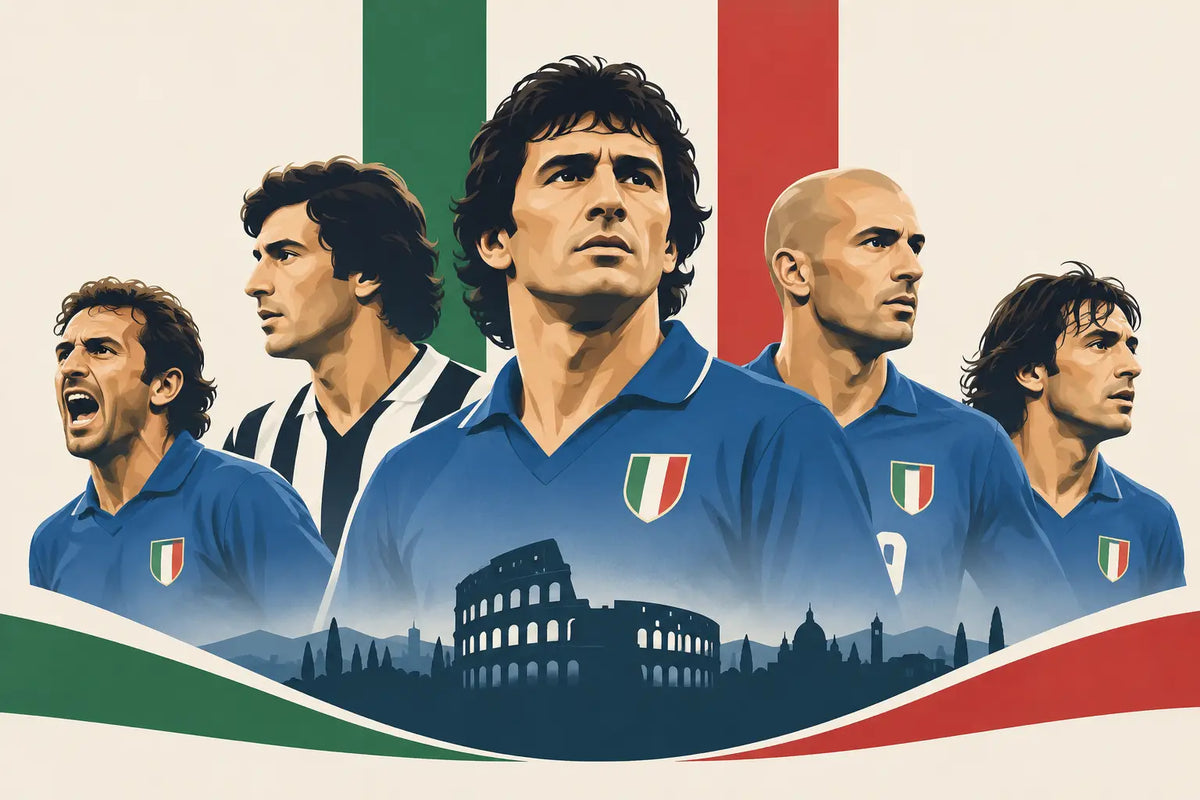 Italian Football Legends Artwork for Your Walls