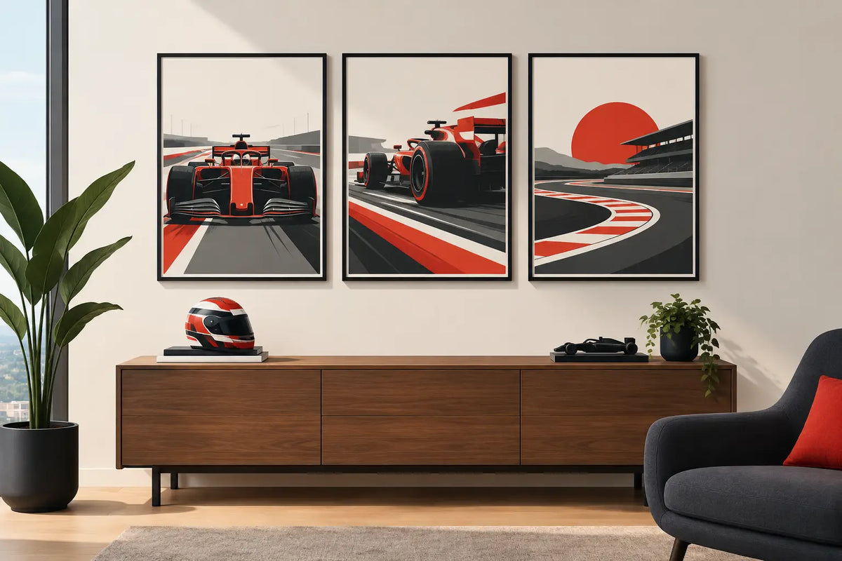 Formula 1 Racing Art Print Ideas for Your Space