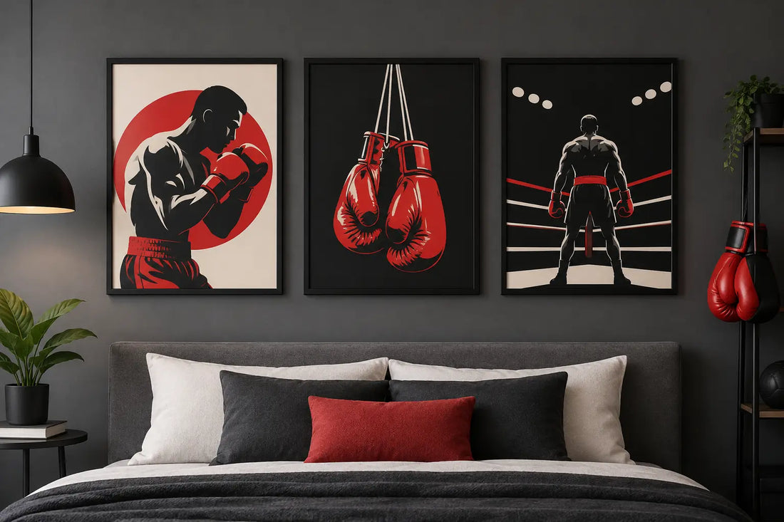 Boxing Wall Art Prints for Rooms With Fight