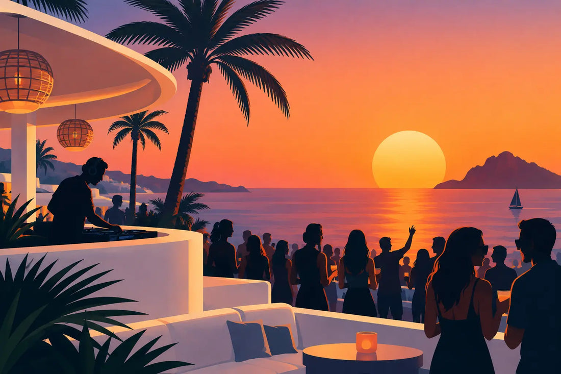 Ibiza Sunset Club Art for Walls That Remember