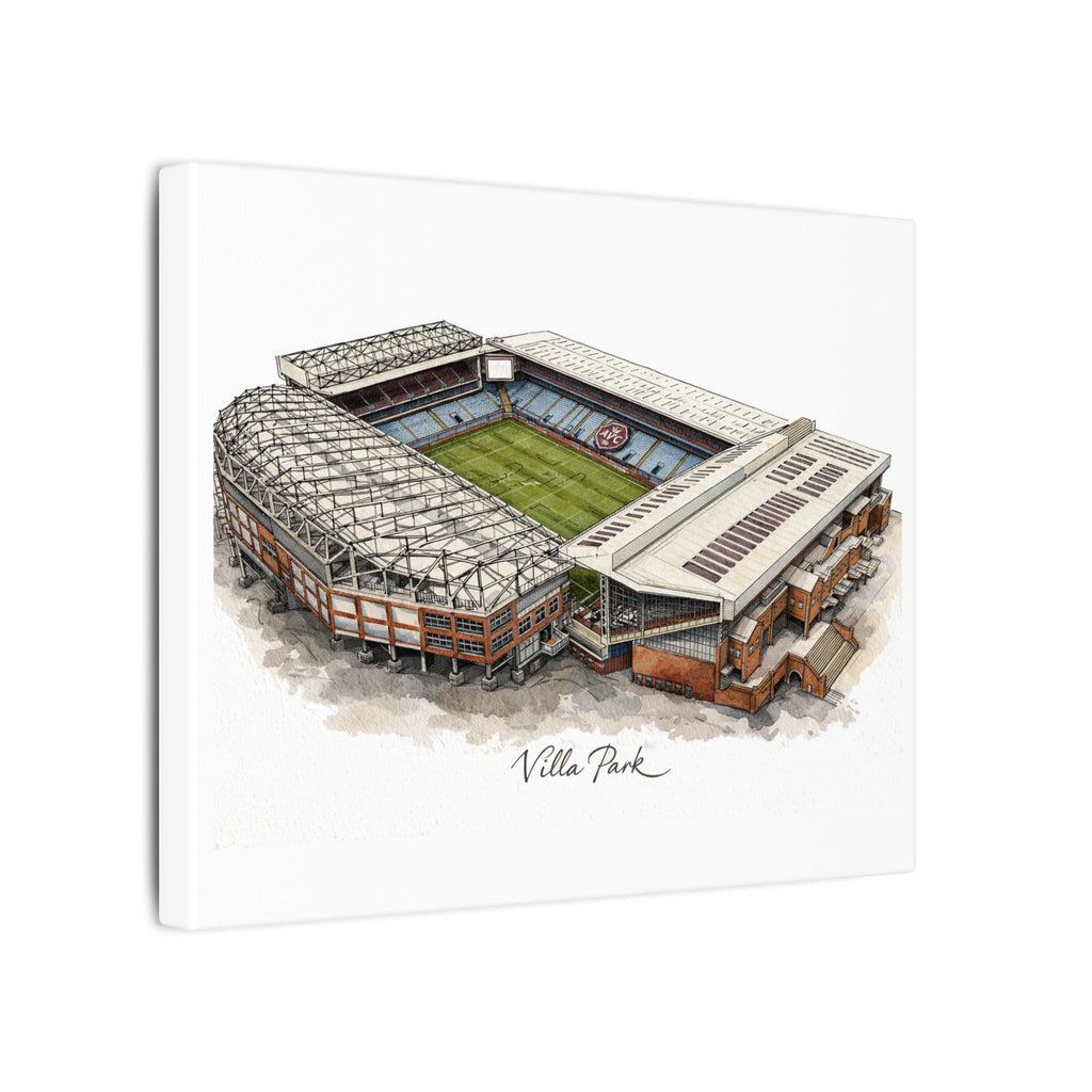 Villa Park Stadium Canvas Wall Art — Aerial Football Ground Print