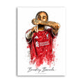 Bradley Barcola Liverpool watercolour art print