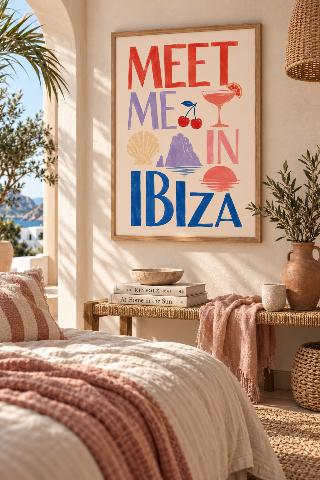 Meet Me In Ibiza Print – Ibiza Wall Art – A4 Poster