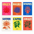 Mediterranean Travel Prints – Set of 6