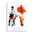 Dennis Bergkamp in orange Netherlands kit against Argentina at 1998 World Cup