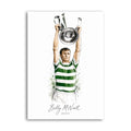 Billy McNeill Celtic legend watercolour art print A4