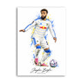 Illustrated Jayden Bogle Leeds United football poster