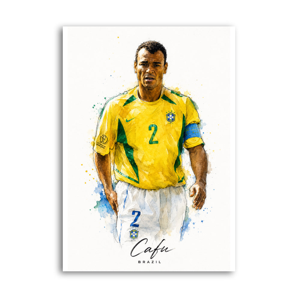 Illustrated Cafu in Brazil kit with watercolour accents