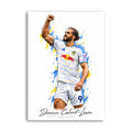 Illustrated Dominic Calvert-Lewin Leeds United football poster