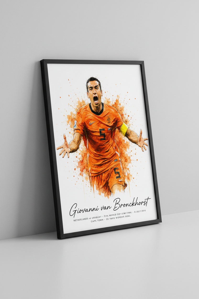 Giovanni van Bronckhorst Framed Mock-up