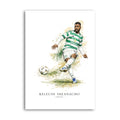 Kelechi Iheanacho Celtic watercolour art print A4