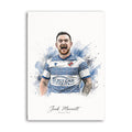 Jack Marriott Reading FC watercolour print