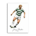 Jimmy Johnstone Celtic legend watercolour art print A4