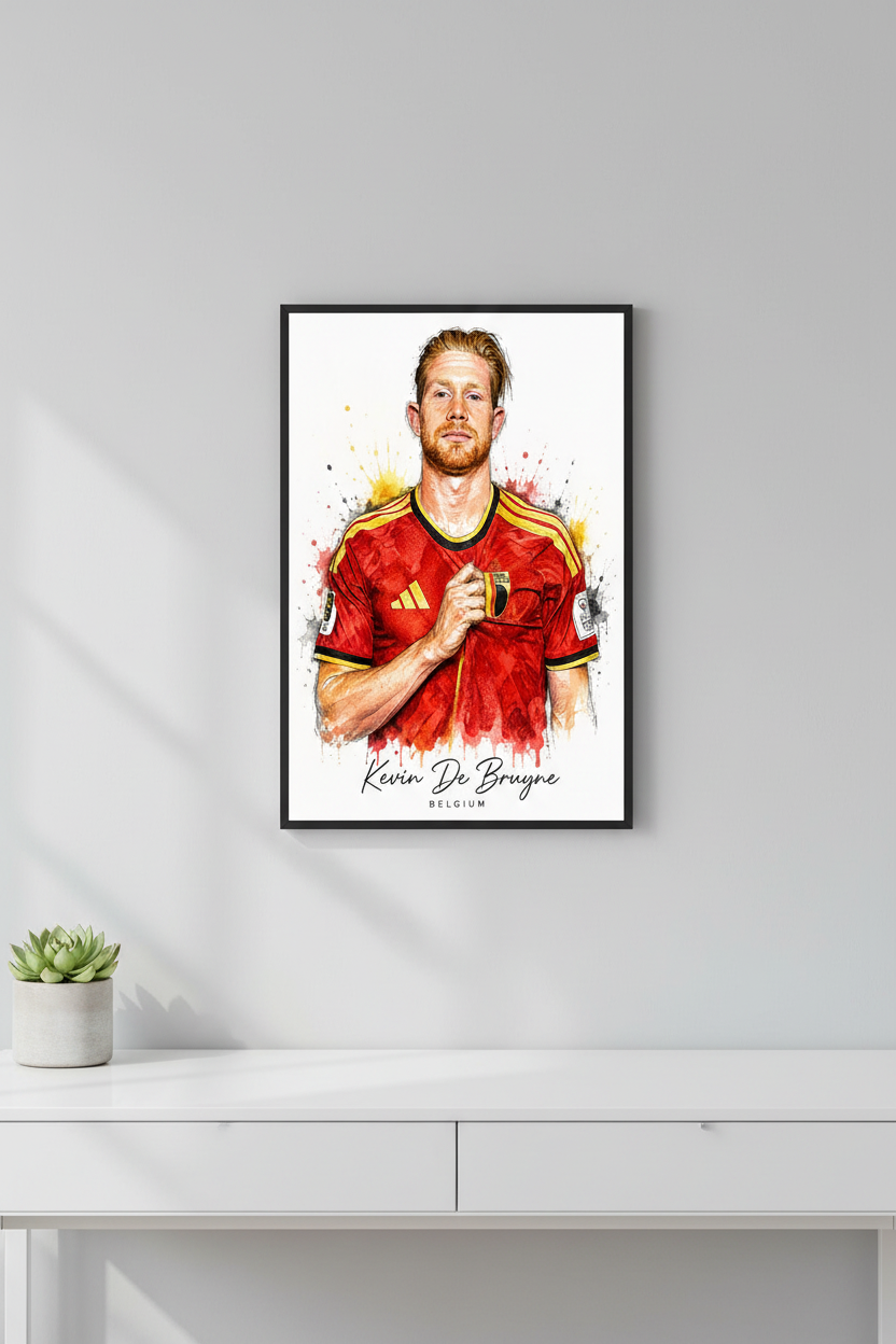 Kevin De Bruyne lifestyle mockup