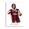 Johan Manzambi Aston Villa watercolour art print A4