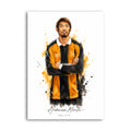 Hidemasa Morita Hull City watercolour art print A4
