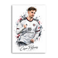 Illustrated César Palacios Fulham football poster