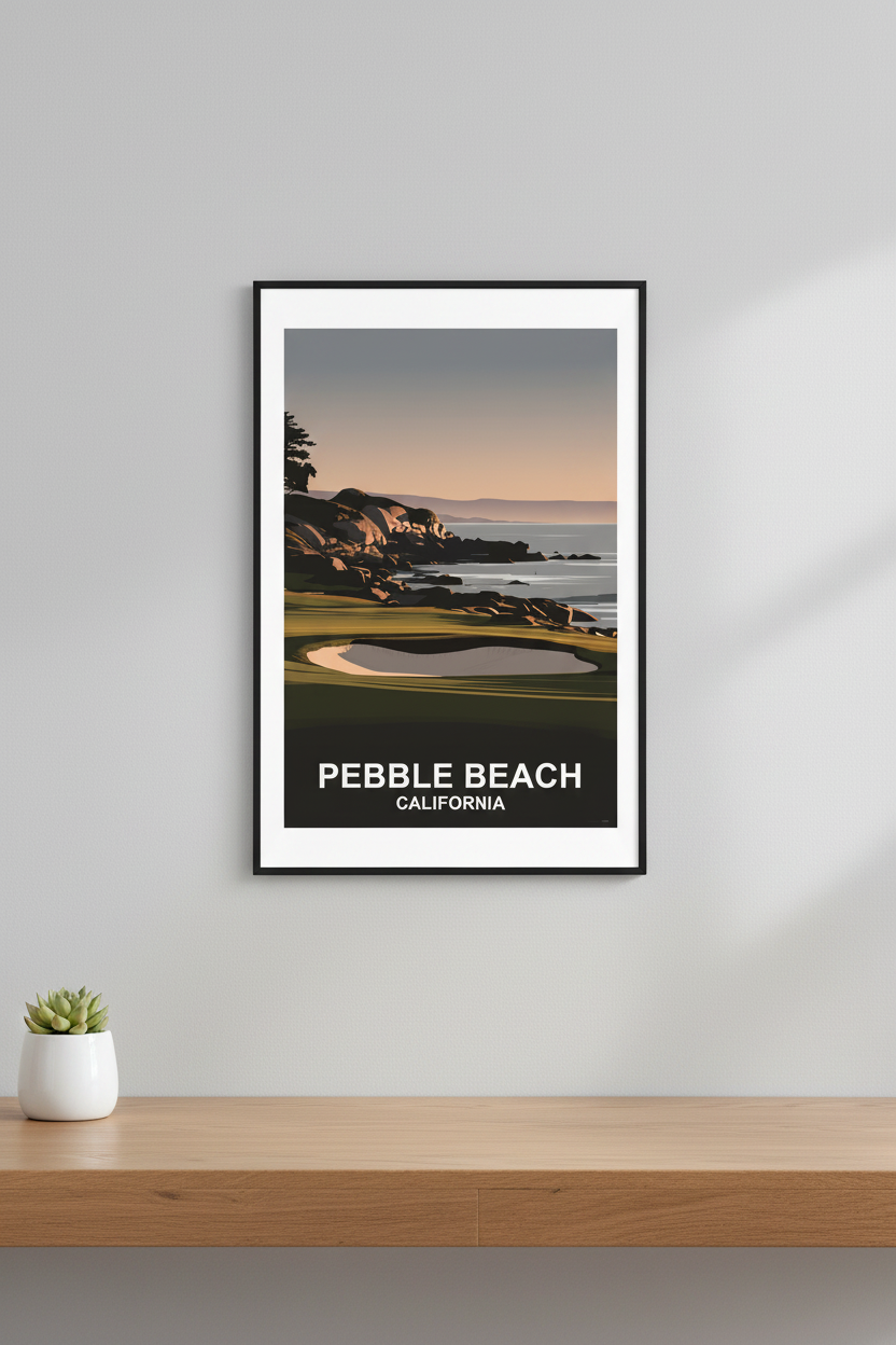Pebble Beach lifestyle mockup
