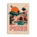 Ibiza Pikes Print A4