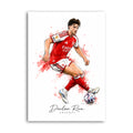 Declan Rice Arsenal watercolour art print A4
