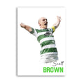 Scott Brown Celtic legend watercolour art print A4