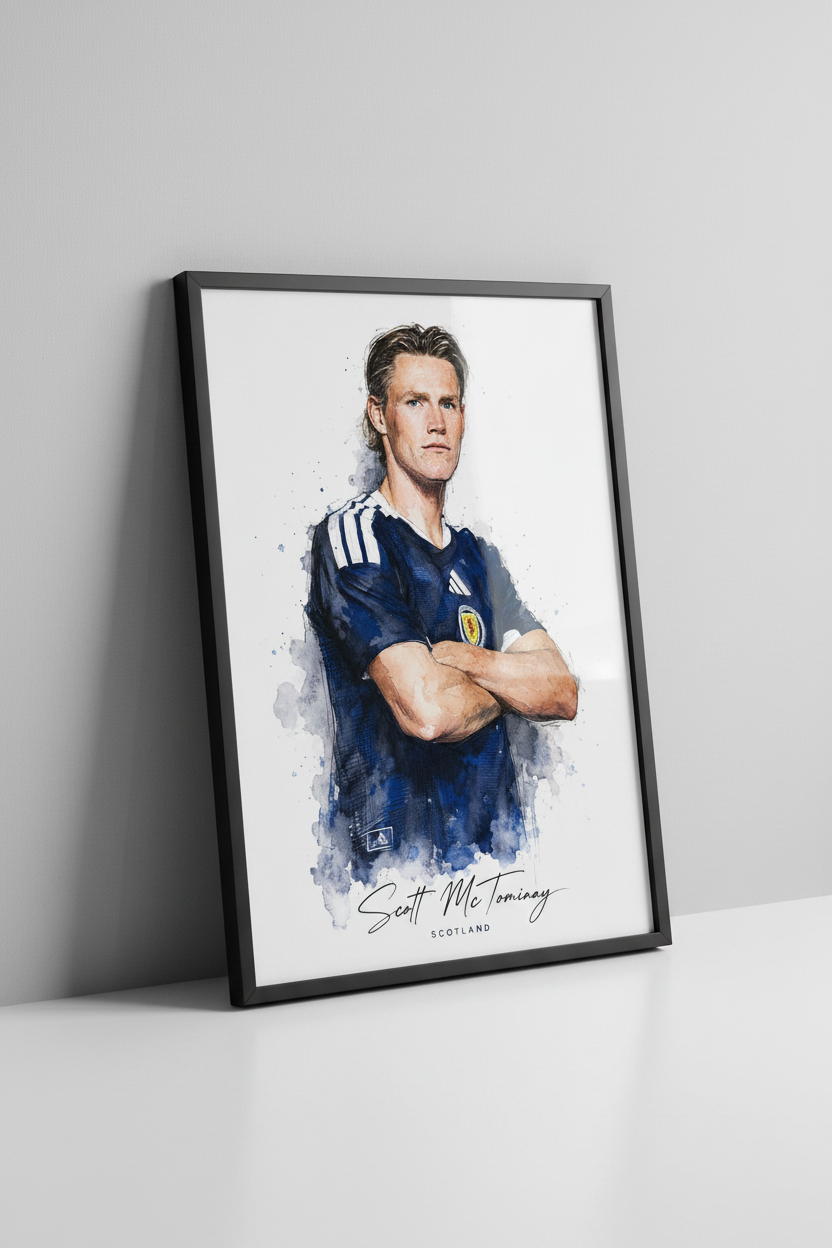 Scott McTominay Framed Mock-up