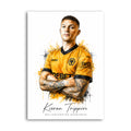 Kieran Trippier Wolverhampton Wanderers watercolour art print A4